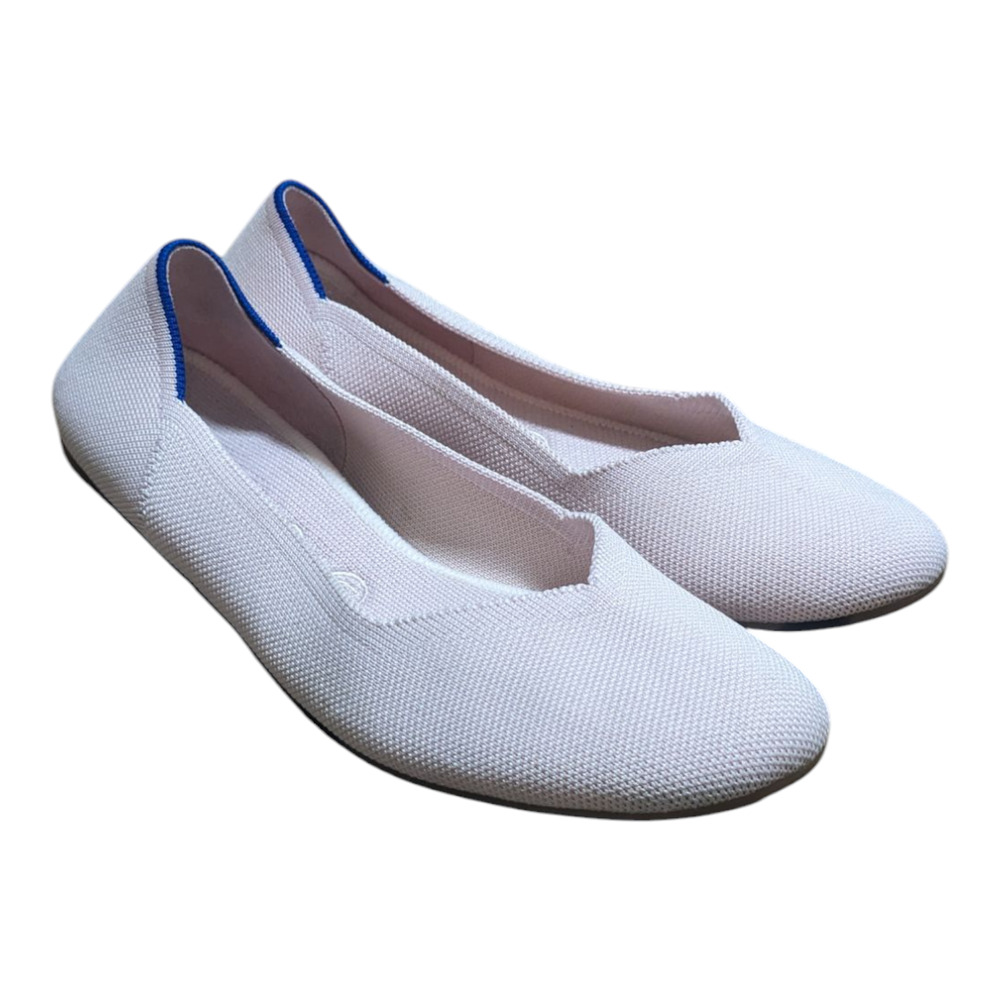 Rothy's Blush Knit Womens Size 9.5 The‎ Point Chic Ballet Flats Classic Shoes